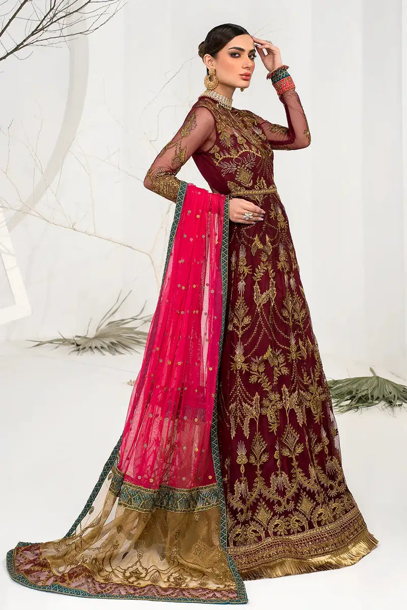 Zarif | LA CELESTE LUXURY Formals | ZLC 04 BURNT ROSE - House Of Hania