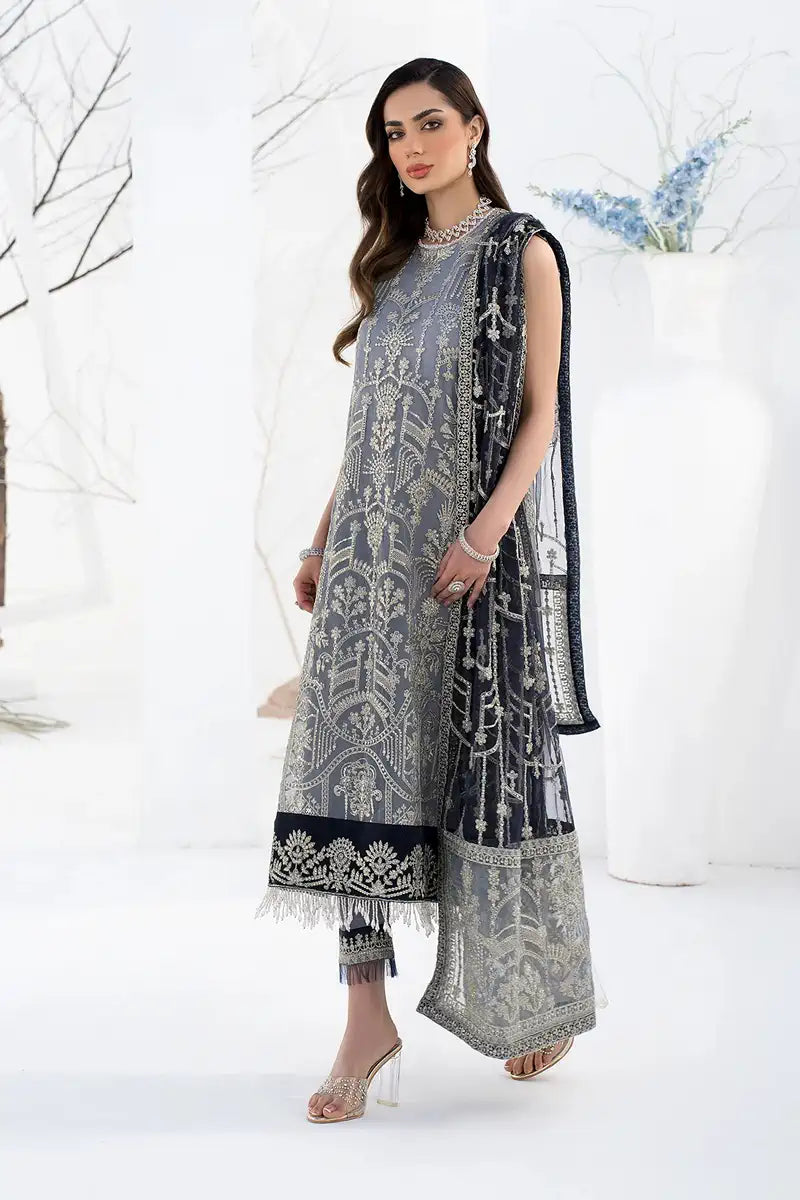 Zarif | LA CELESTE LUXURY Formals | ZLC 05 ASH Black - House Of Hania