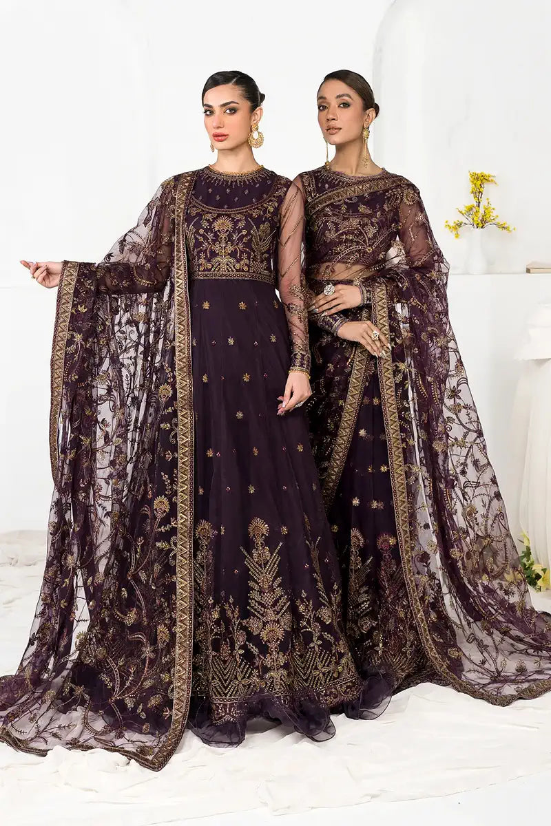 Zarif | LA CELESTE LUXURY Formals | ZLC 06 LAVENDER - House Of Hania