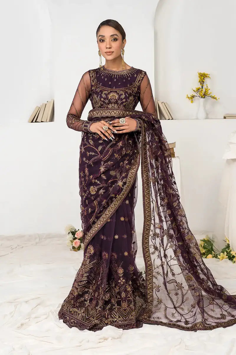 Zarif | LA CELESTE LUXURY Formals | ZLC 06 LAVENDER - House Of Hania