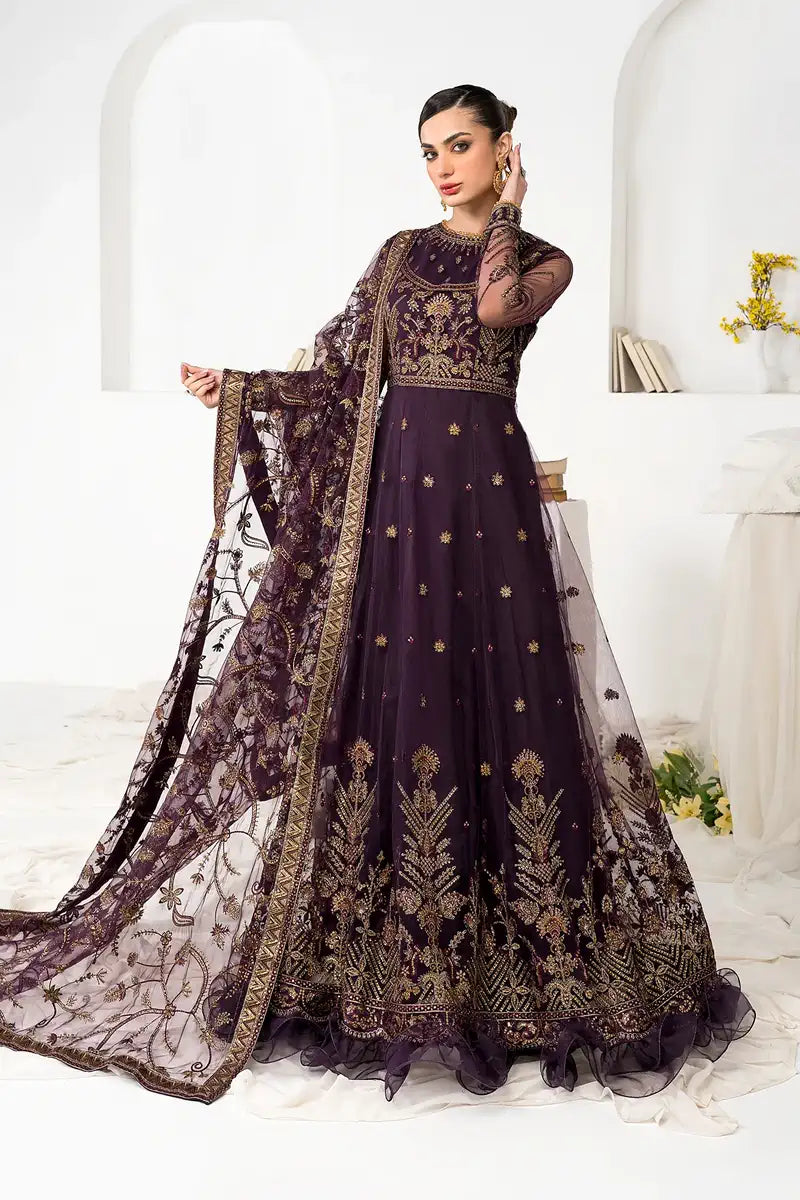 Zarif | LA CELESTE LUXURY Formals | ZLC 06 LAVENDER - House Of Hania