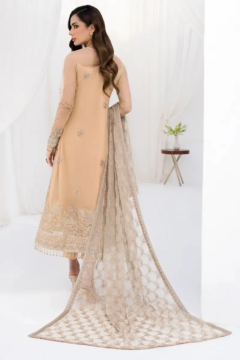 Zarif | LA CELESTE LUXURY Formals | ZLC 07 SAND GLOW - House Of Hania