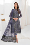Zarif | LA CELESTE LUXURY Formals | ZLC 08 DUSTY TEAL - House Of Hania