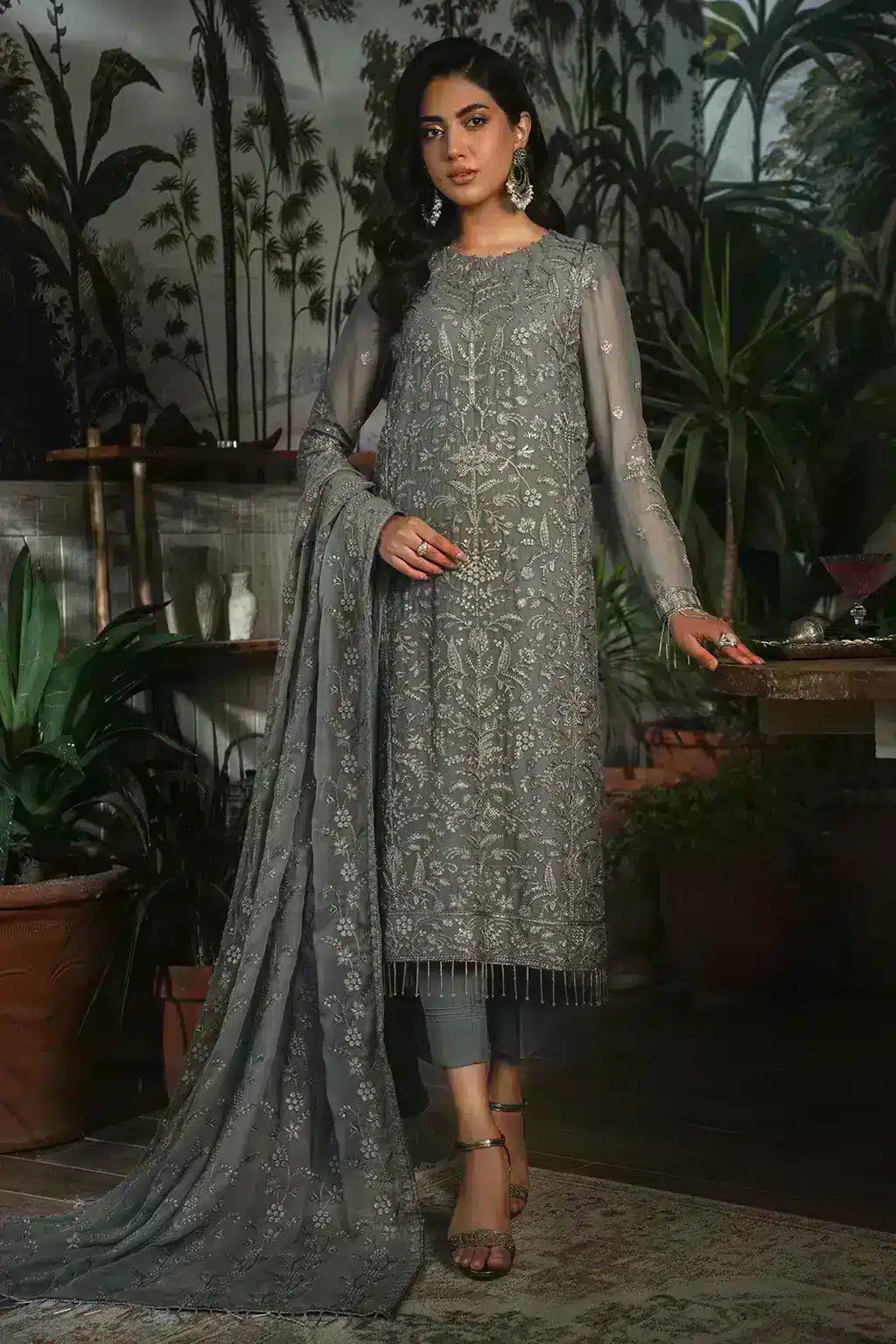 Zarif | LA ROSELLA Formals | ZLR 07 NOIR - House Of Hania