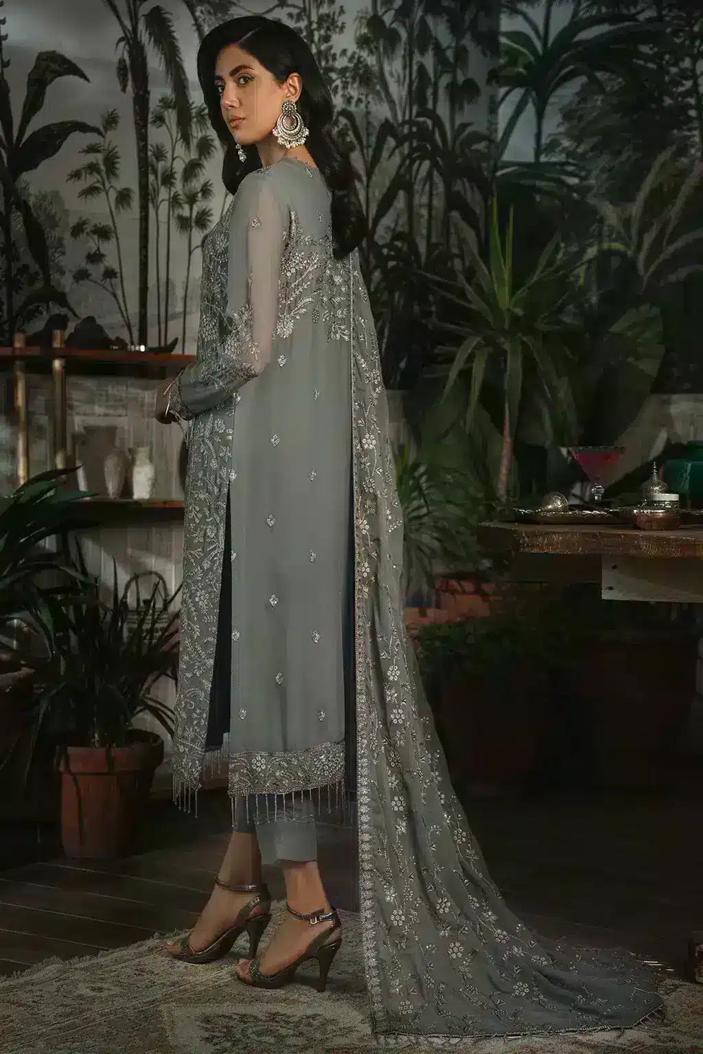 Zarif | LA ROSELLA Formals | ZLR 07 NOIR - House Of Hania