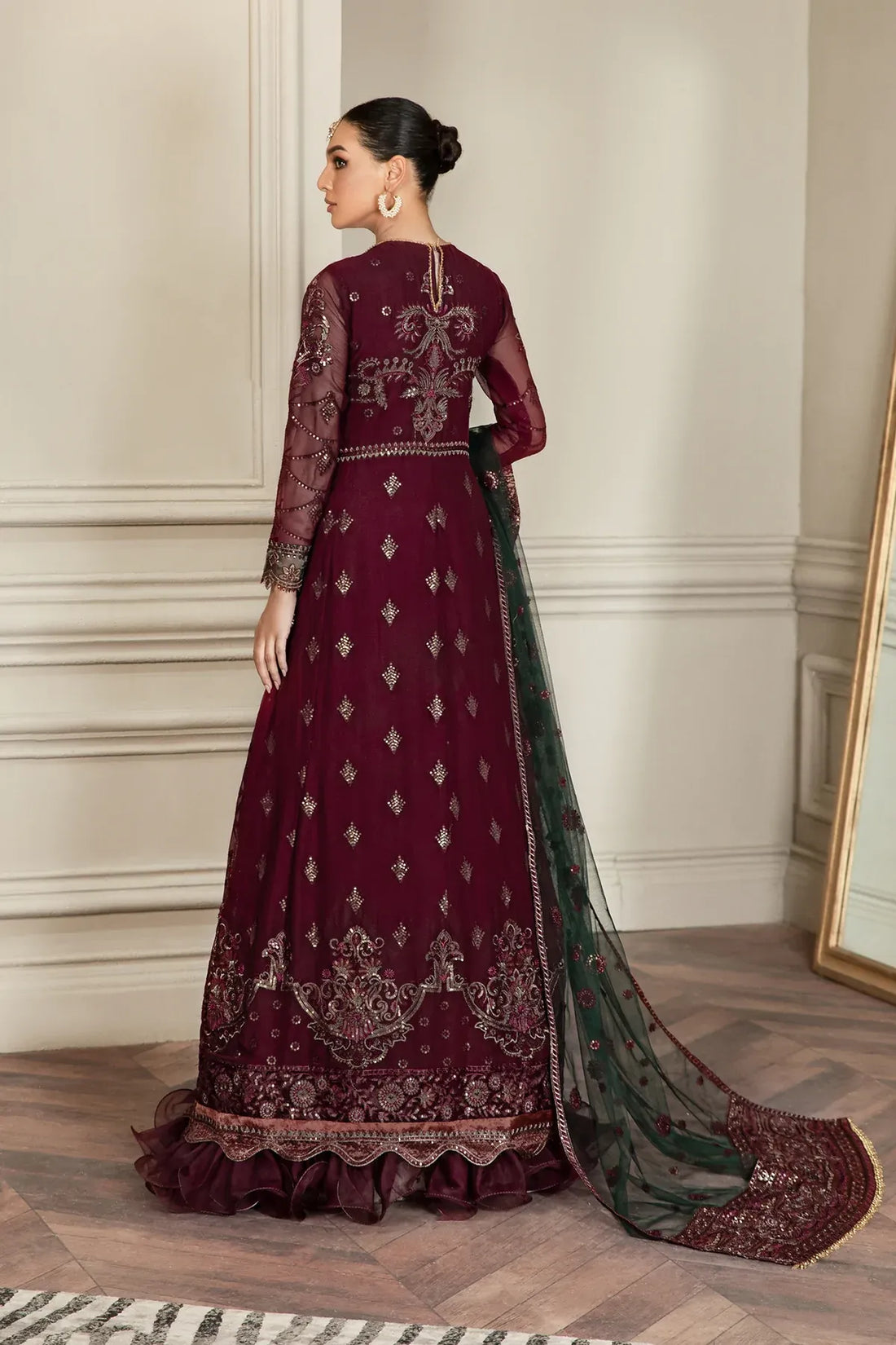 Zarif | Mehroz Formals | Berry Wood - House Of Hania