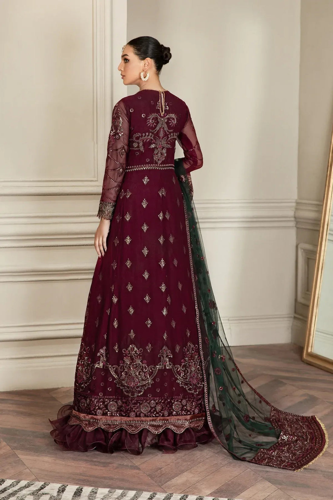 Zarif | Mehroz Formals  | Berry Wood - House Of Hania