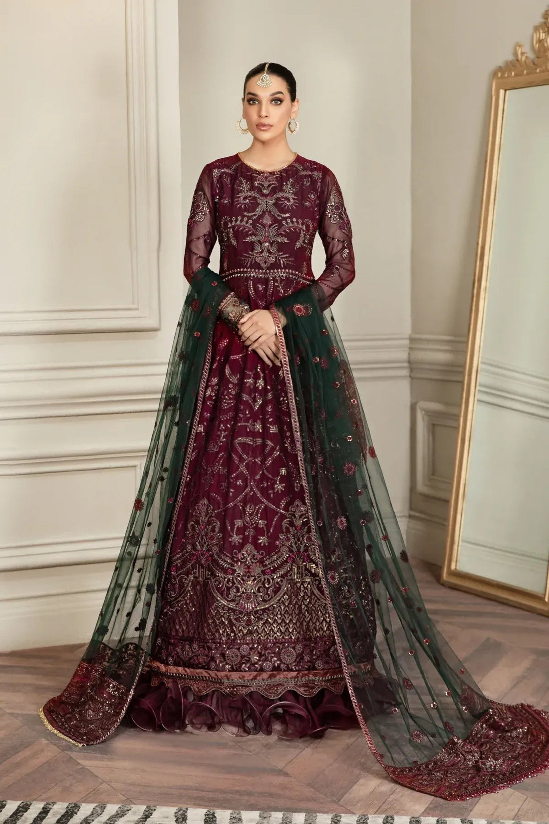 Zarif | Mehroz Formals  | Berry Wood - House Of Hania