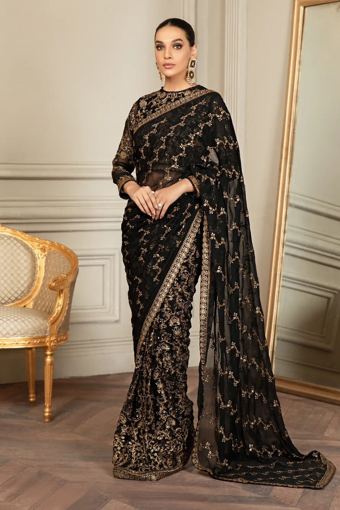 Zarif | Mehroz Formals | Black Ruby - House Of Hania