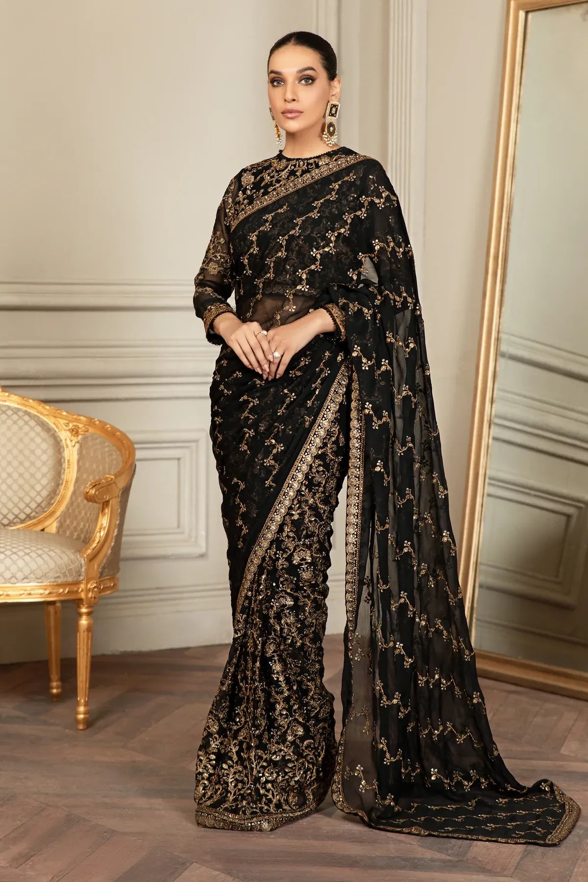 Zarif | Mehroz Formals | Black Ruby - House Of Hania