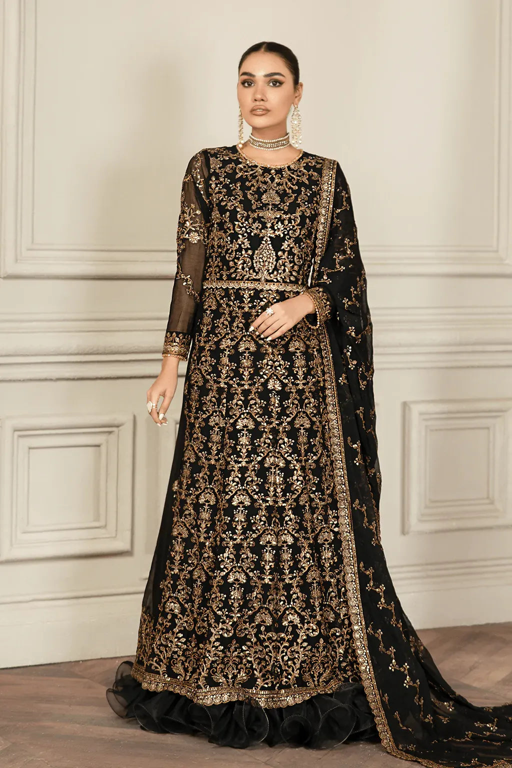Zarif | Mehroz Formals | Black Ruby - House Of Hania