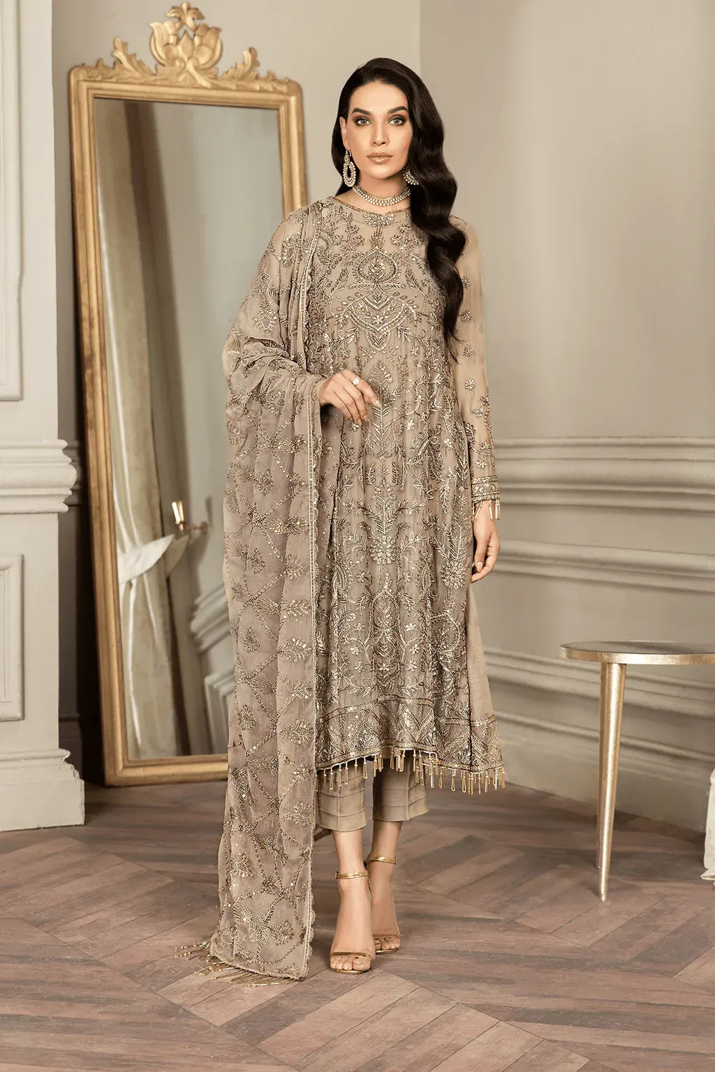 Zarif | Mehroz Formals | LIME STONE - House Of Hania