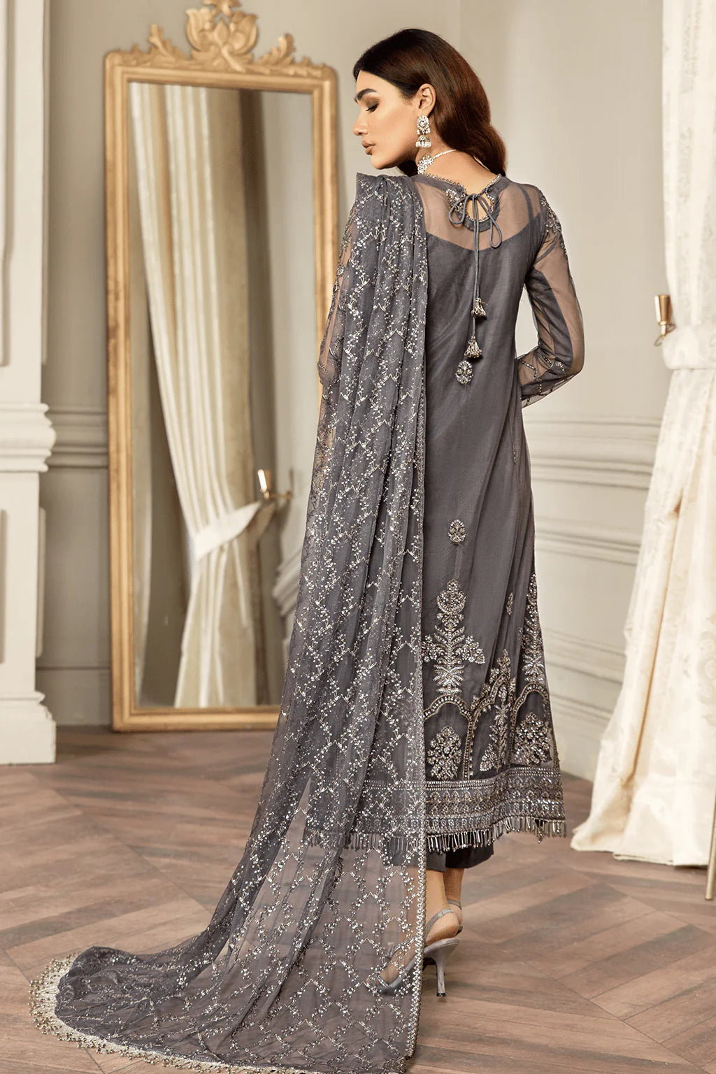 Zarif | Mehroz Formals | Storm Grey - House Of Hania