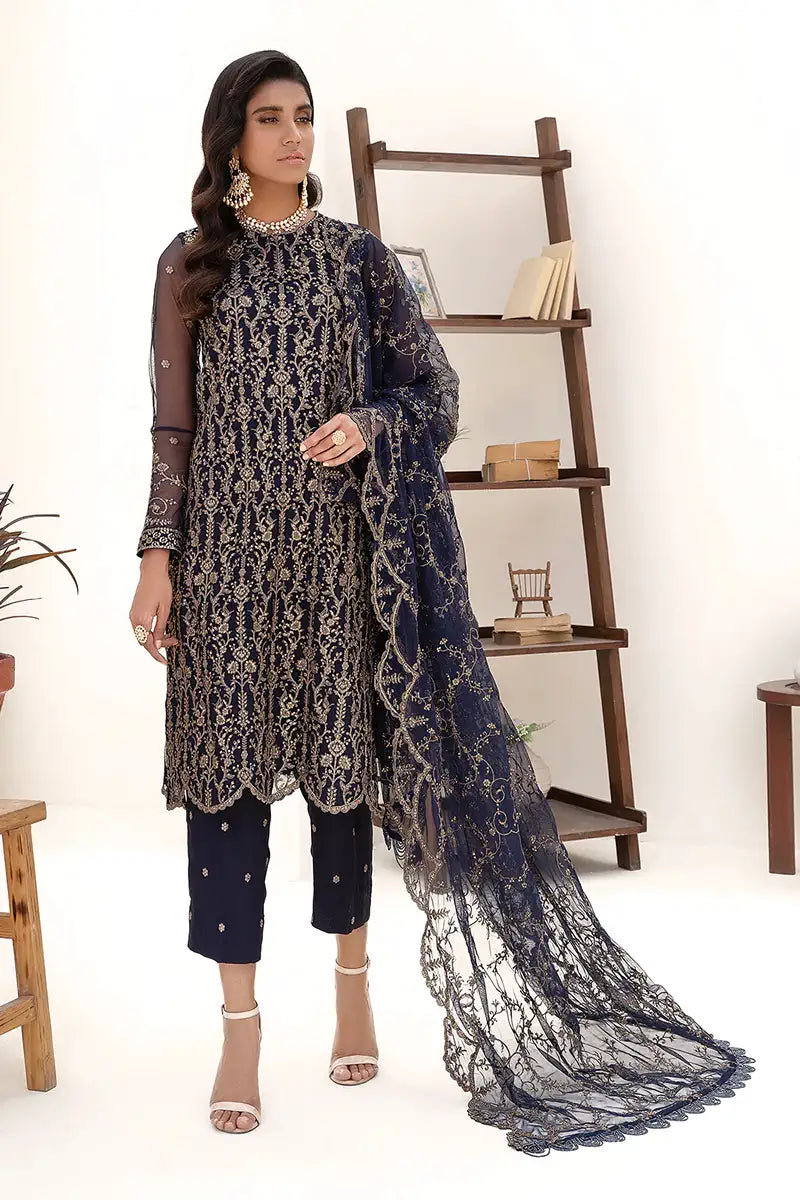 Zarif | Nazneen Formals | ZN 09 DEEP PINE - House Of Hania