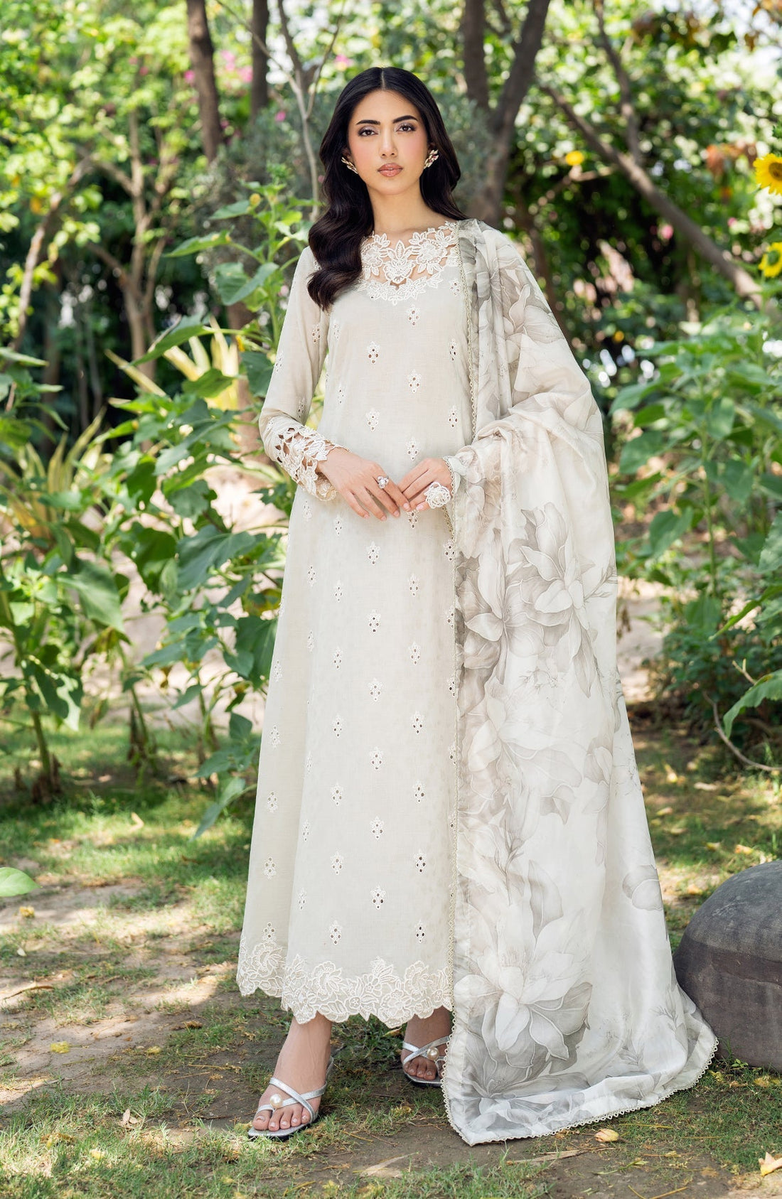 Zarif | Nura Textured Lawn 25 | ISARA - House Of Hania