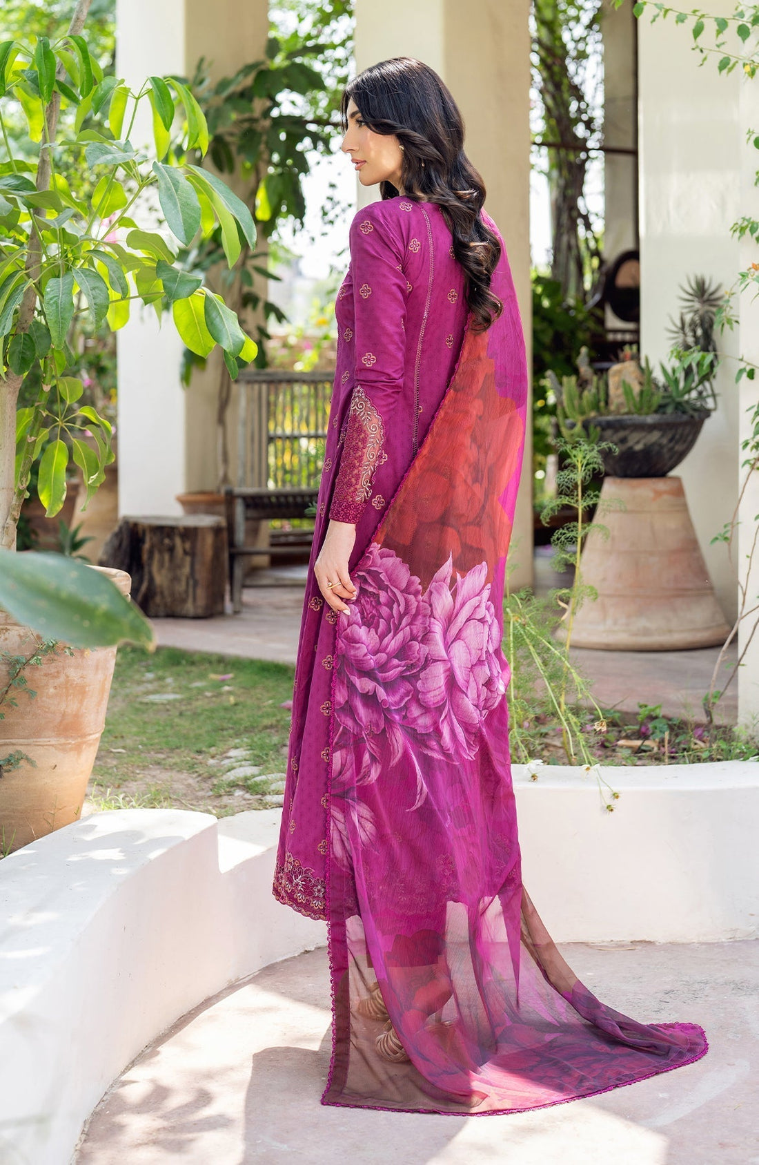 Zarif | Nura Textured Lawn 25 | MEHMAL - House Of Hania