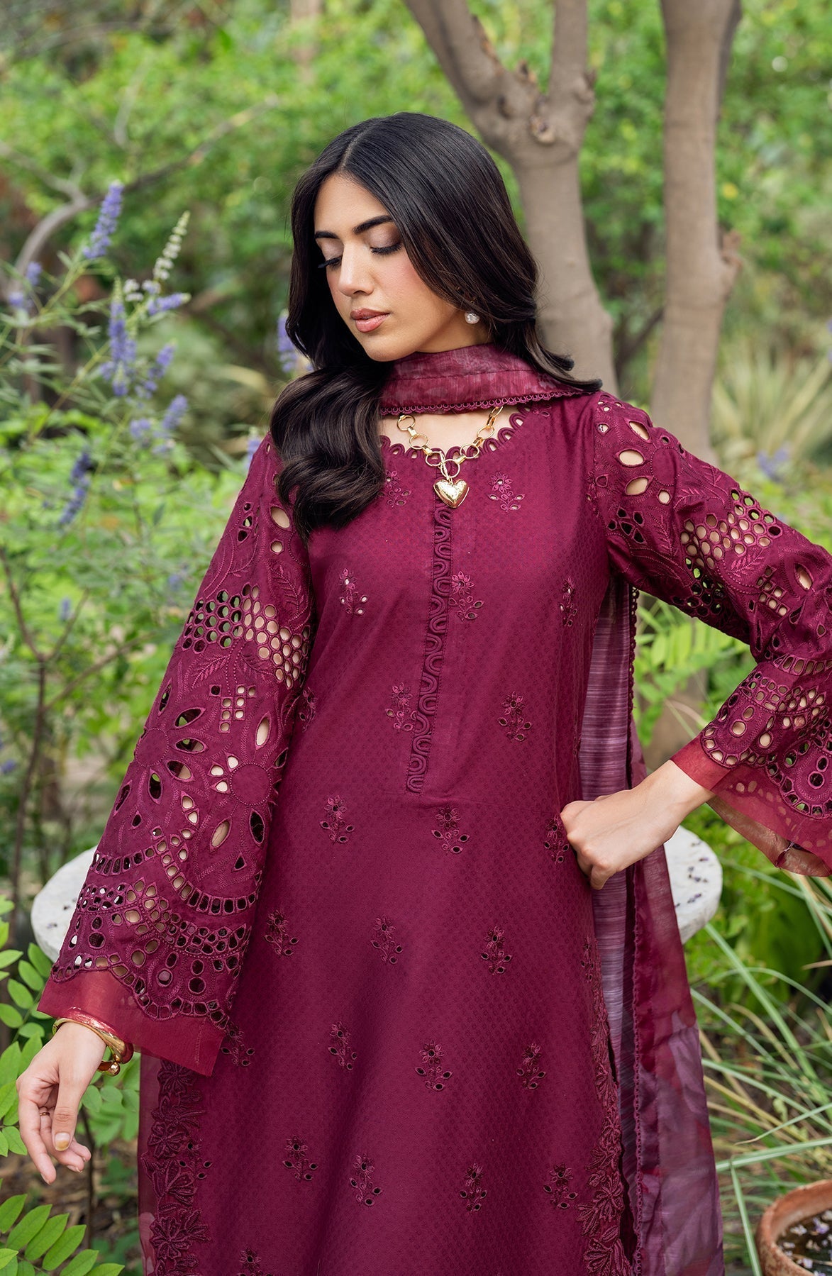 Zarif | Nura Textured Lawn 25 | MORICH - House Of Hania