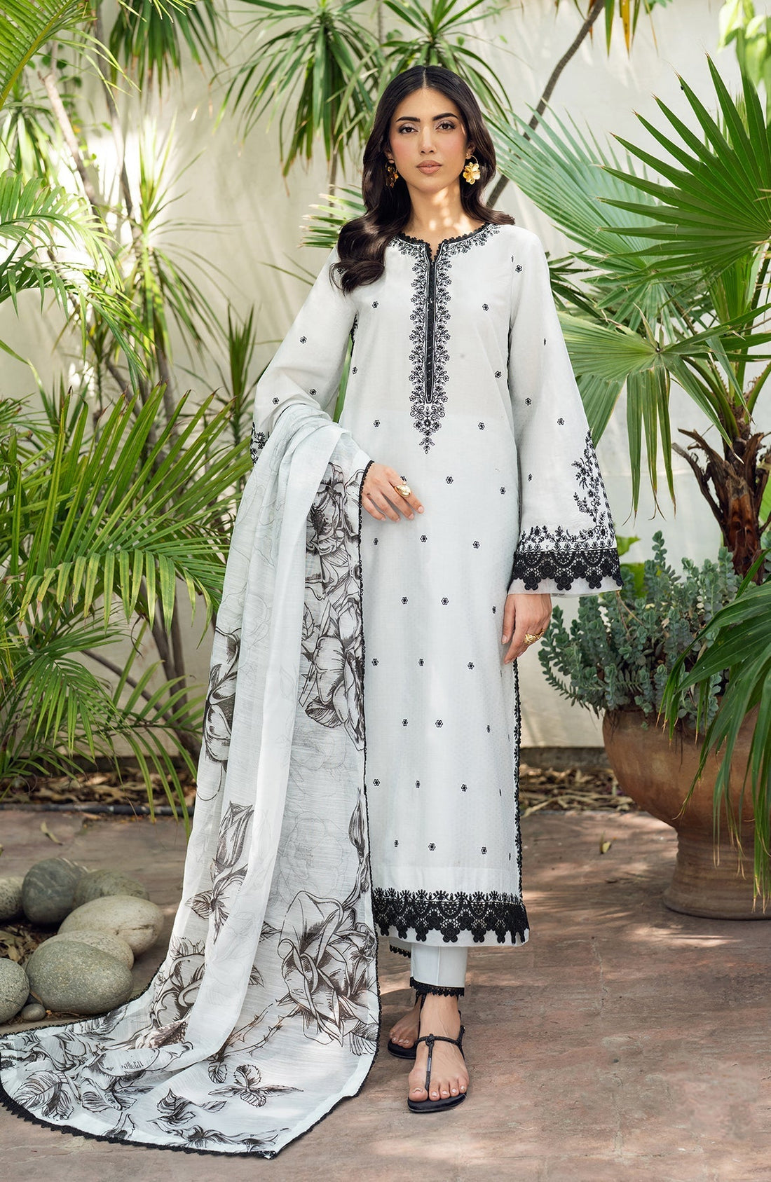 Zarif | Nura Textured Lawn 25 | REEHA - House Of Hania