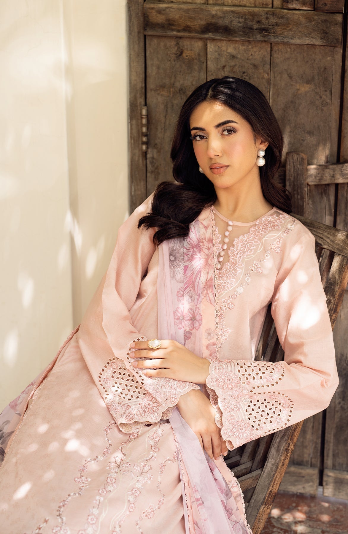 Zarif | Nura Textured Lawn 25 | VIYANA - House Of Hania