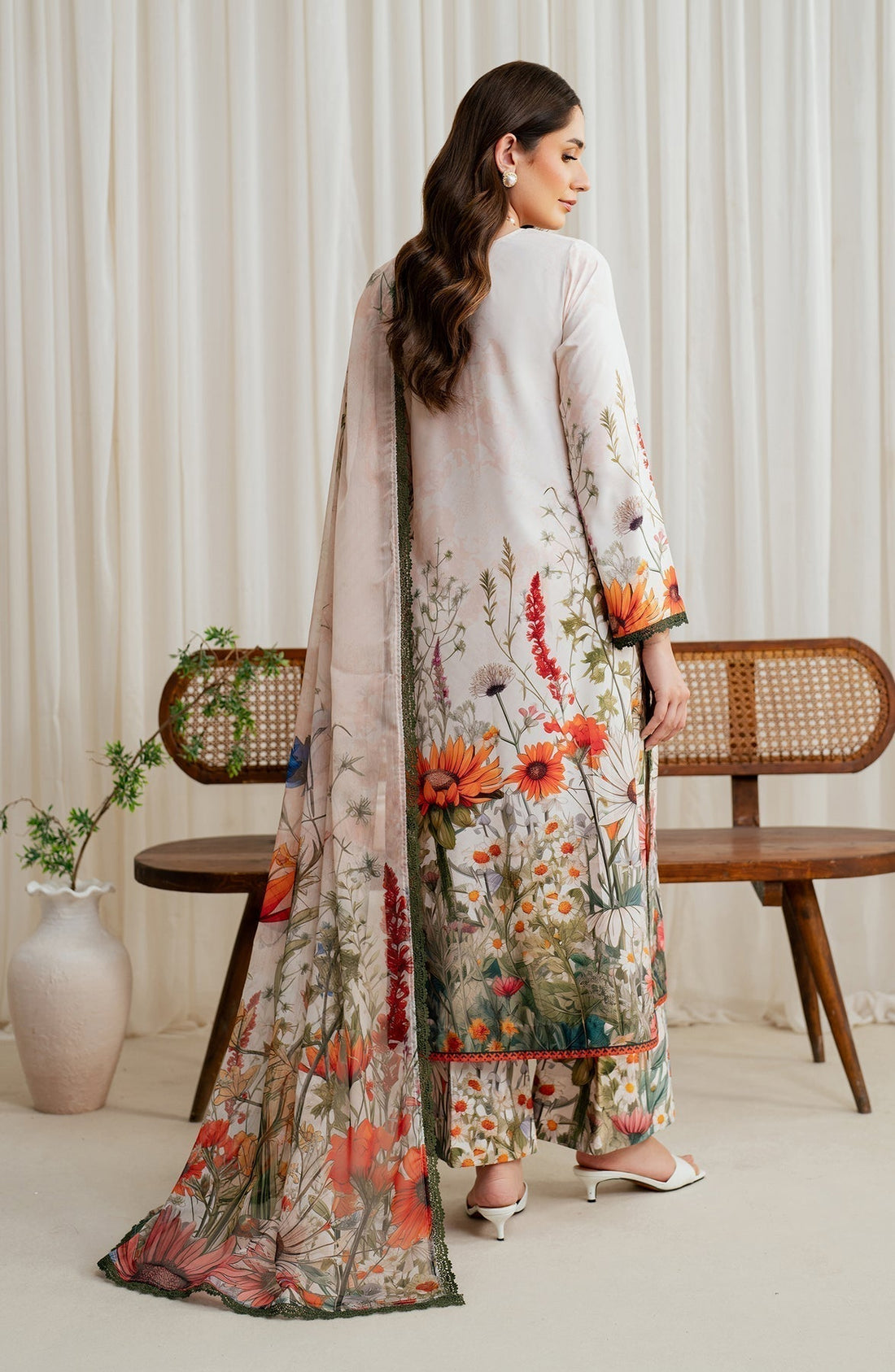 Zarif | Prints 24 |  ZGS 01 CREAM - House Of Hania