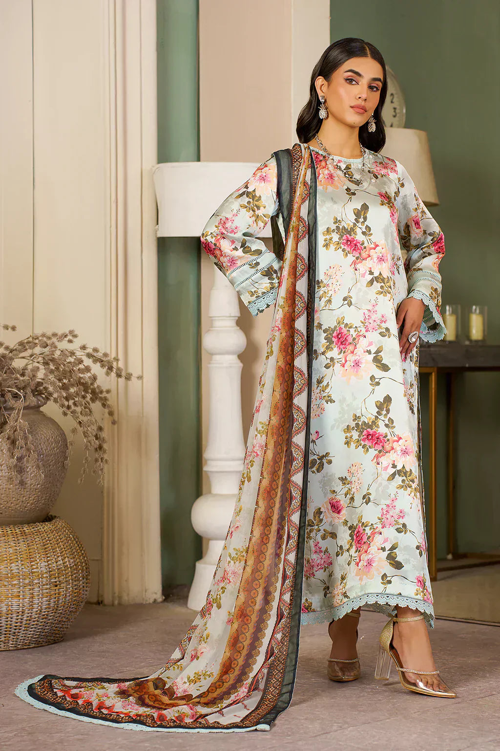 Zarif | Prints 24 | ZSP 02 AQUA - House Of Hania