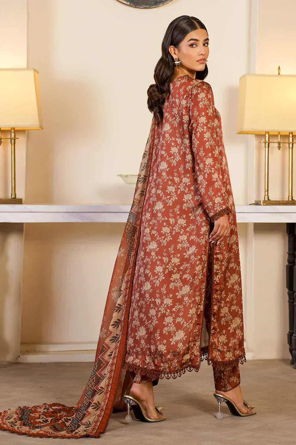 Zarif | Prints 24 | ZSP 06 BRONZE - House Of Hania