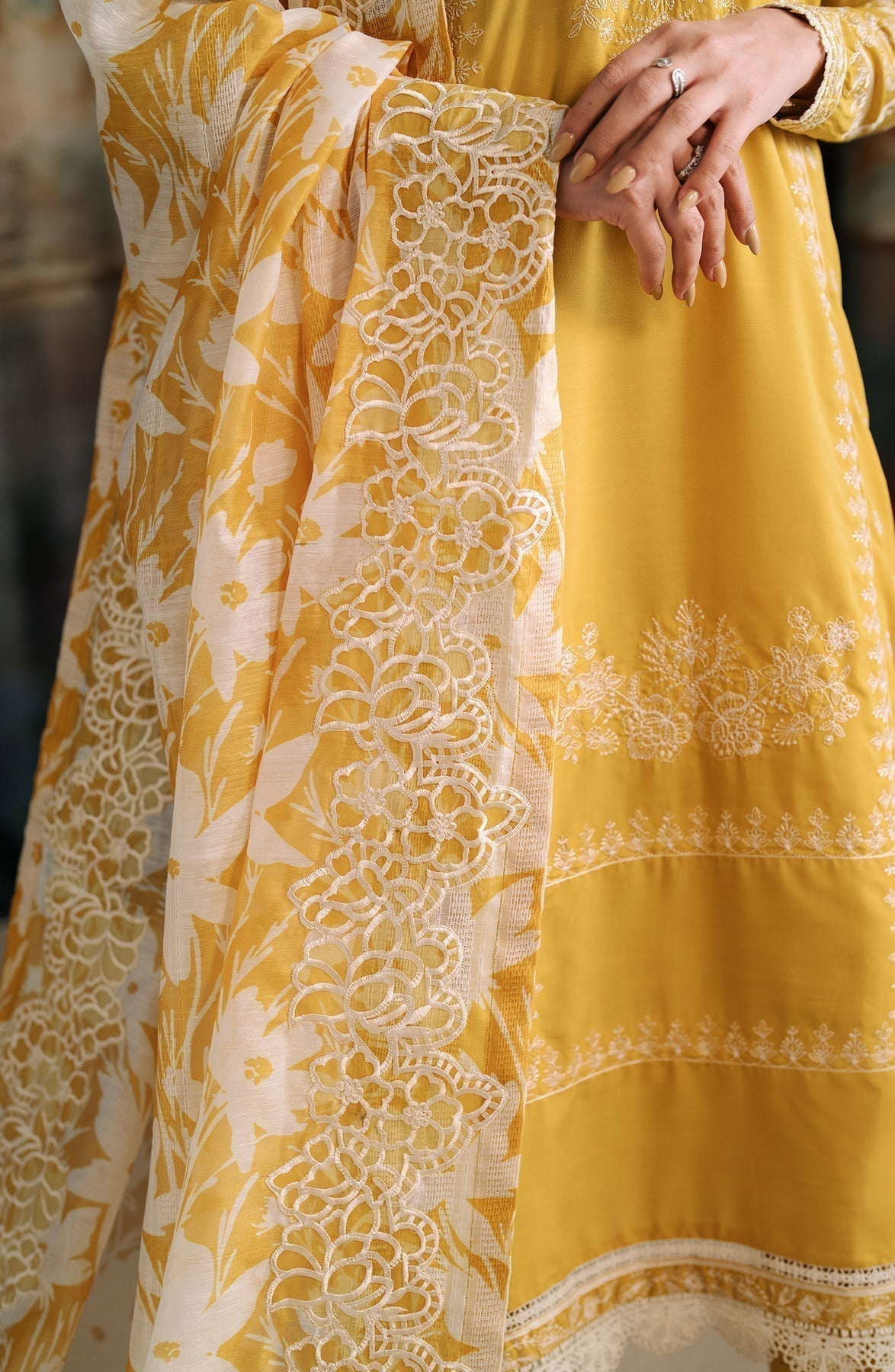 Zarif | Raw Silk | ZRF-RW-06 AZAL - House Of Hania