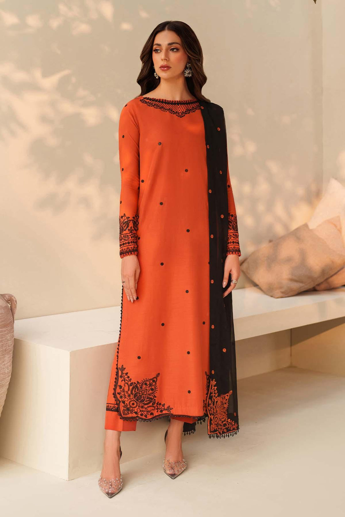 Zarif | Tabeer Collection | Sangria - House Of Hania
