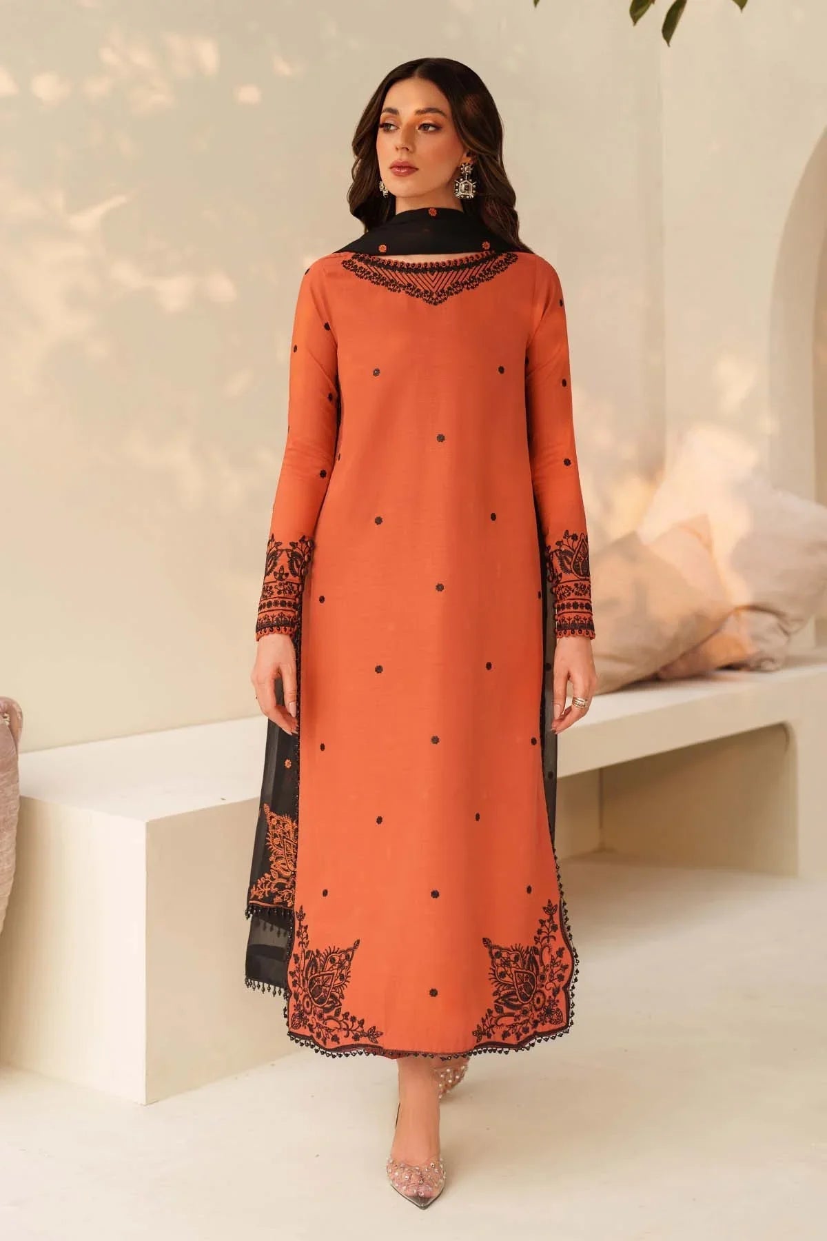 Zarif | Tabeer Collection | Sangria - House Of Hania