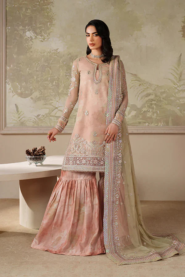 Zarif | Zaneera Printed & Embroidered Formals | ZRF-ZPE-04 SERIYAH - House Of Hania