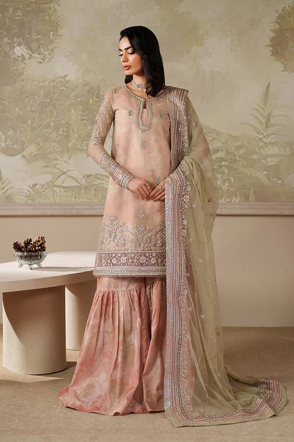 Zarif | Zaneera Printed & Embroidered Formals | ZRF-ZPE-04 SERIYAH - House Of Hania