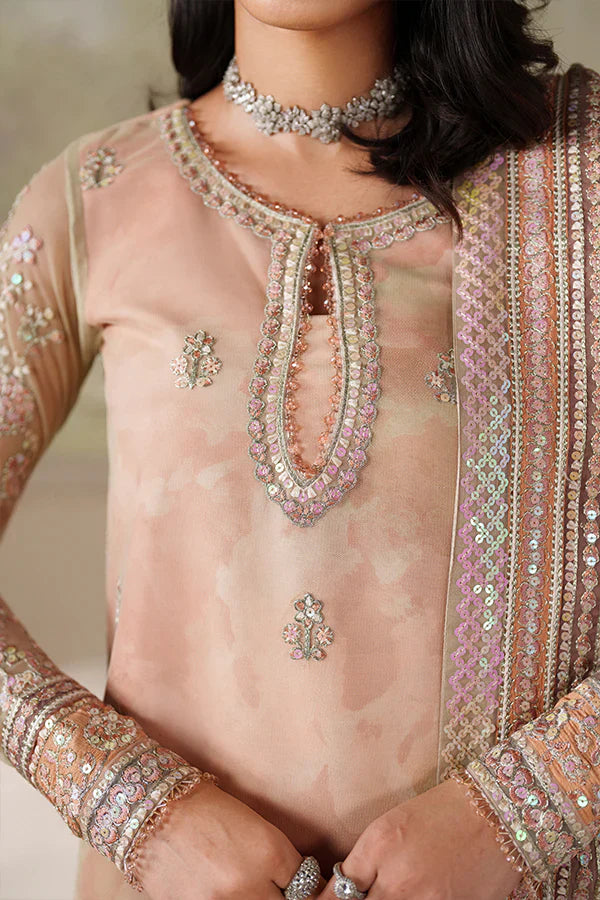 Zarif | Zaneera Printed & Embroidered Formals | ZRF-ZPE-04 SERIYAH - House Of Hania