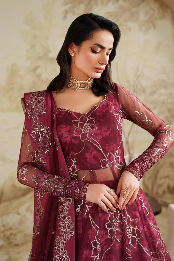 Zarif | Zaneera Printed & Embroidered Formals | ZRF-ZPE-07 FALEK - House Of Hania