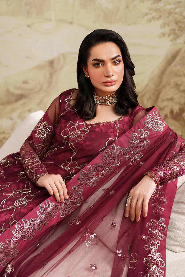Zarif | Zaneera Printed & Embroidered Formals | ZRF-ZPE-07 FALEK - House Of Hania