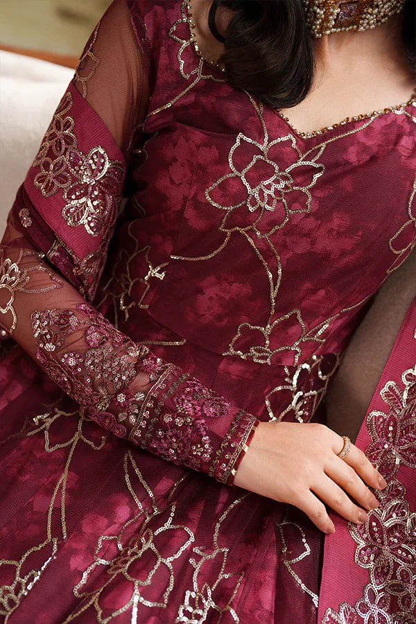 Zarif | Zaneera Printed & Embroidered Formals | ZRF-ZPE-07 FALEK - House Of Hania