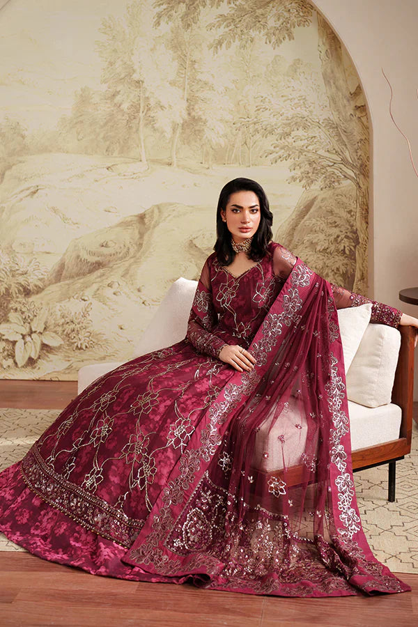 Zarif | Zaneera Printed & Embroidered Formals | ZRF-ZPE-07 FALEK - House Of Hania