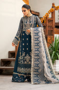 Zarin by Eleshia Embroidered Bamber 3Pc Suit D-06 Mayura - House Of Hania