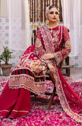 Zarin by Eleshia Embroidered Bamber 3Pc Suit D-08 Narina - House Of Hania