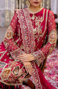Zarin by Eleshia Embroidered Bamber 3Pc Suit D-08 Narina - House Of Hania