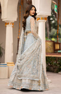 Zarin by Eleshia Embroidered Net 3Pc Suit D-04 Nerisa - House Of Hania