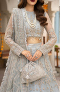 Zarin by Eleshia Embroidered Net 3Pc Suit D-04 Nerisa - House Of Hania