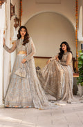 Zarin by Eleshia Embroidered Net 3Pc Suit D-04 Nerisa - House Of Hania