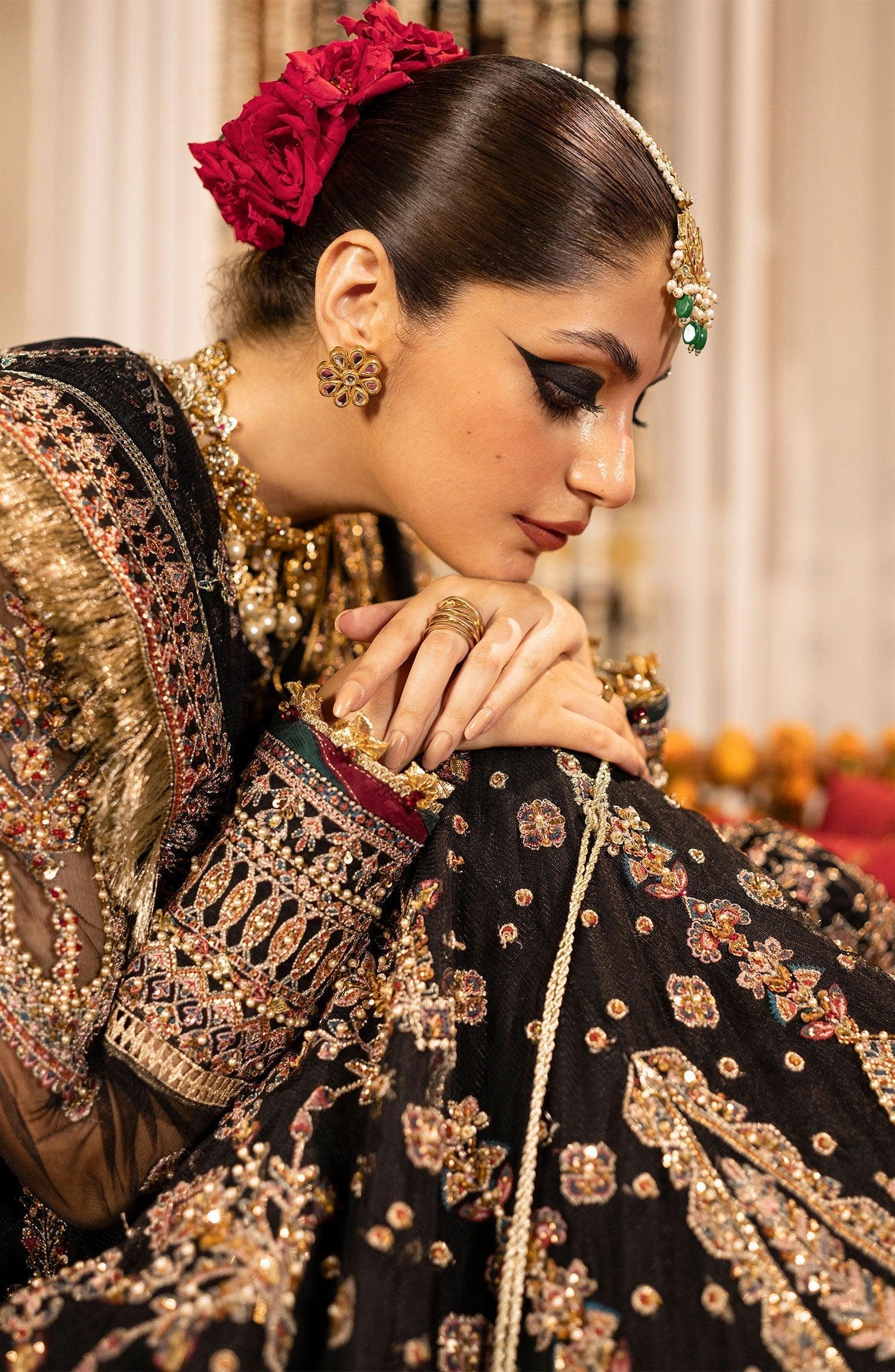 Zarin by Eleshia Embroidered Net 3Pc Suit D-09 Kamila - House Of Hania