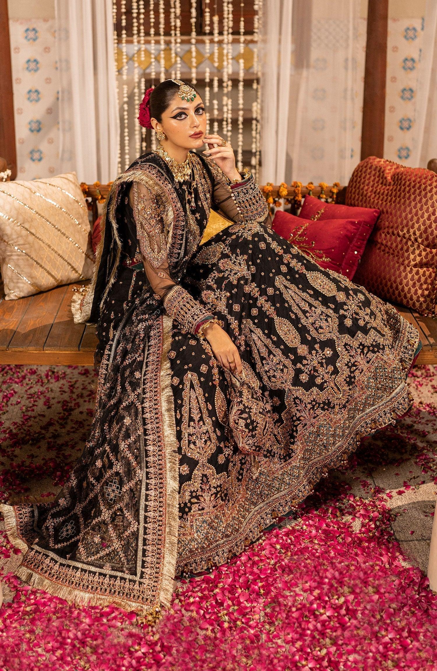 Zarin by Eleshia Embroidered Net 3Pc Suit D-09 Kamila - House Of Hania