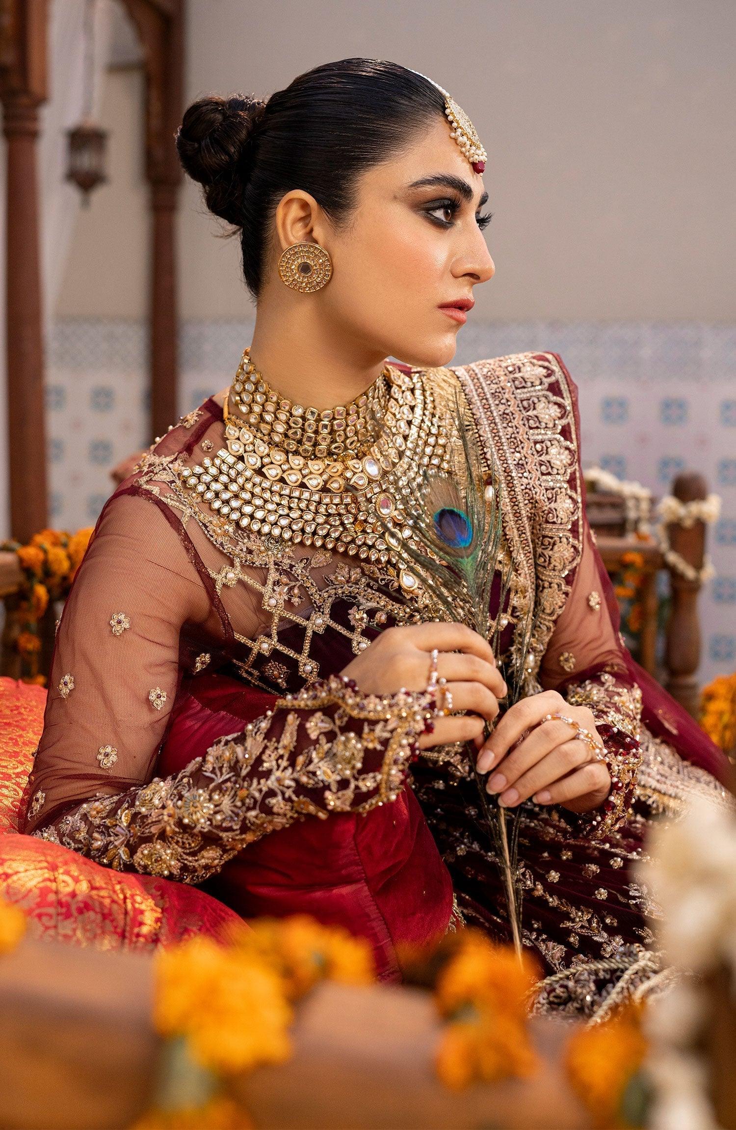 Zarin by Eleshia Embroidered Net 3Pc Suit D-10 Avyanna - House Of Hania