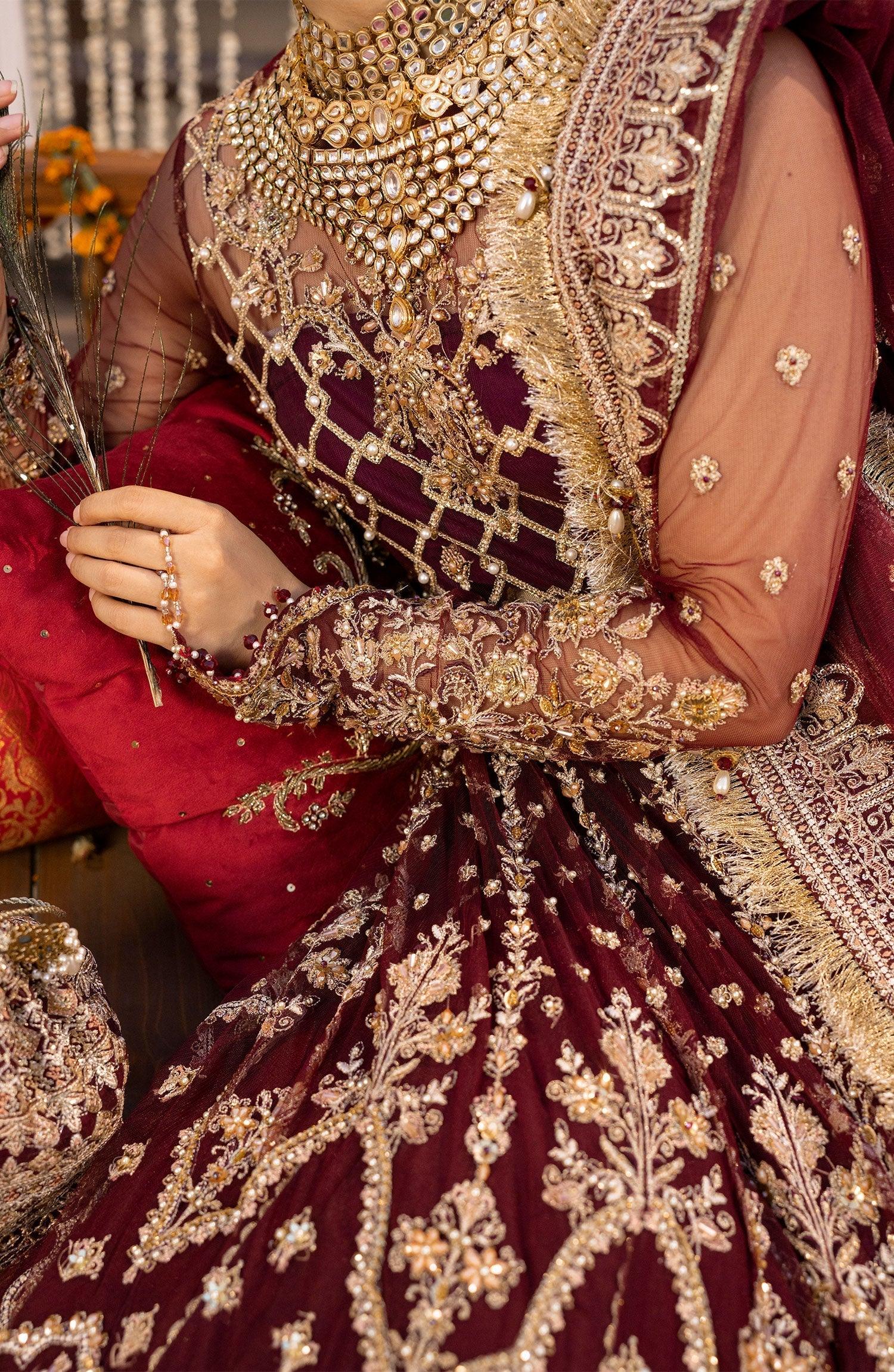 Zarin by Eleshia Embroidered Net 3Pc Suit D-10 Avyanna - House Of Hania