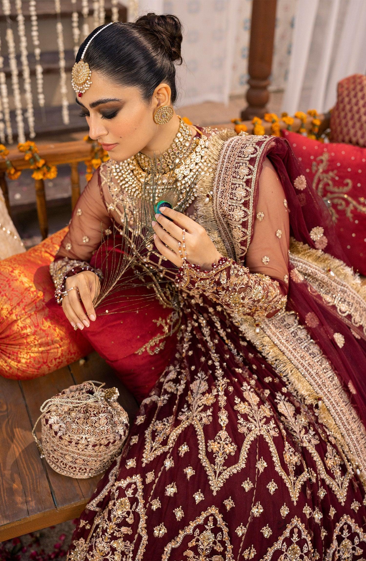 Zarin by Eleshia Embroidered Net 3Pc Suit D-10 Avyanna - House Of Hania
