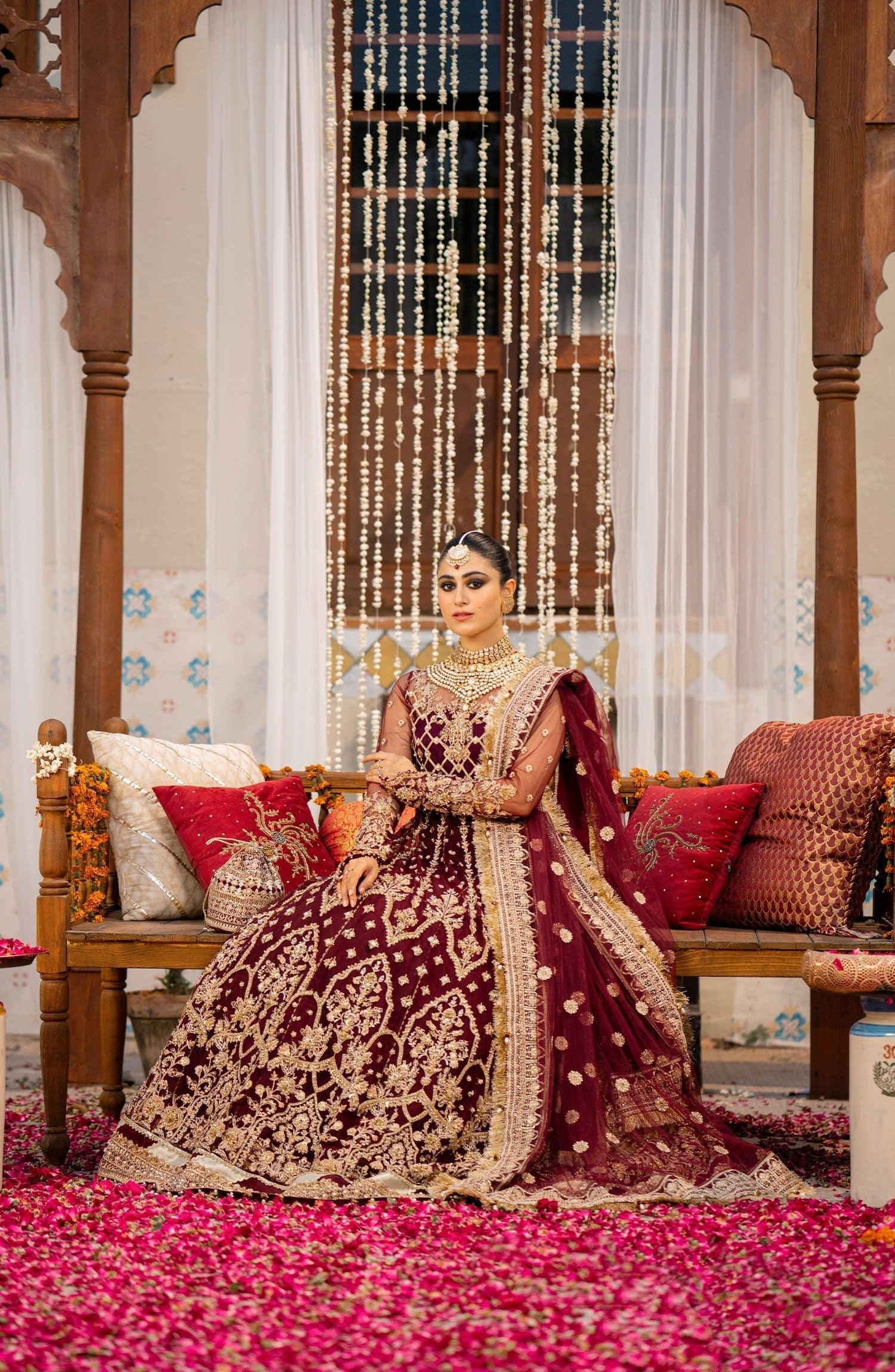 Zarin by Eleshia Embroidered Net 3Pc Suit D-10 Avyanna - House Of Hania