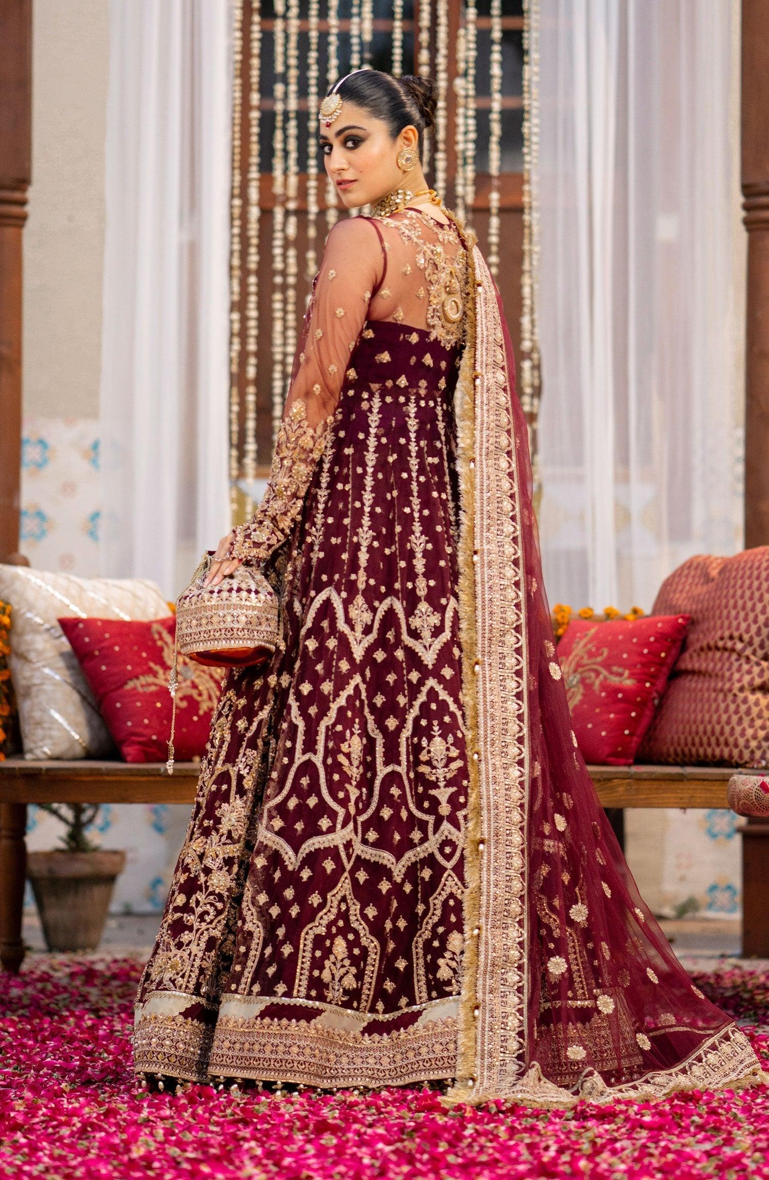 Zarin by Eleshia Embroidered Net 3Pc Suit D-10 Avyanna - House Of Hania