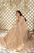 Zarin by Eleshia Embroidered Net 3Pc Suit - KANEEL - House Of Hania